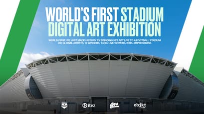 Making History: The First Live NFT Art Display in a Football Stadium