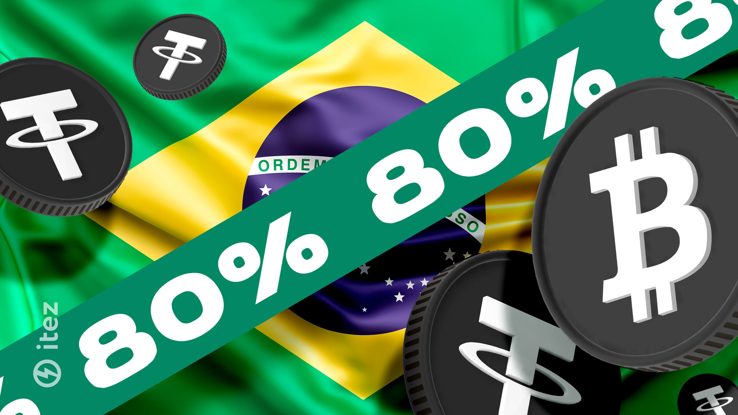 USDT dominates cryptocurrencies in Brazil with 80% of transaction volume
